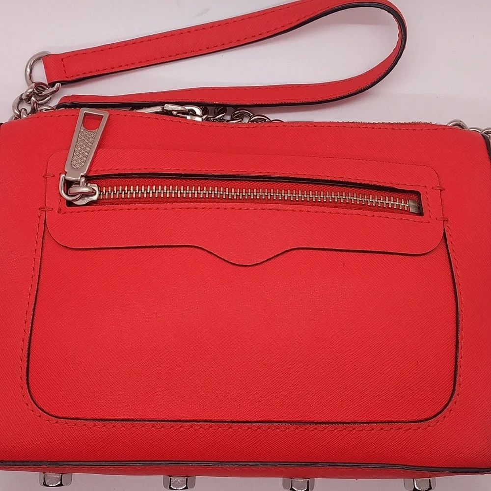 Rebecca Minkoff leather and‎ chain cross body bag. - Picture 2 of 5